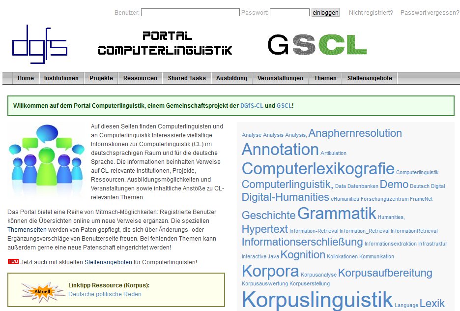 Portal Computerlinguistik